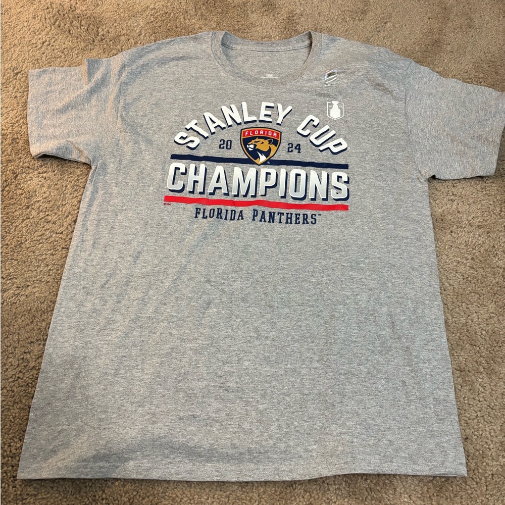 NHL Gray Official Licensed T-Shirt - Large